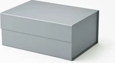 Zdjęcie produktu dla Pudełko Magnetyczne Na Prezent Perłowy Srebrny 235x170x100mm (zew) A5