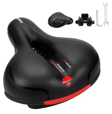 Produktbild von Ergonomisches Fahrrad-Sattel mit Reflektorstreifen