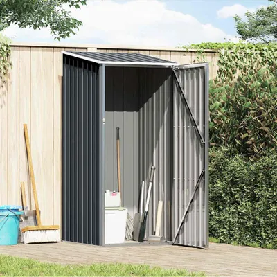 Produktbild von vidaXL Gerätehaus Anthrazit 87x98x159 cm Verzinkter Stahl