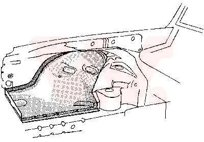 Obrázok produktu pre VAN WEZEL Vnútorný blatník predný ľavý pre MERCEDES-BENZ 123