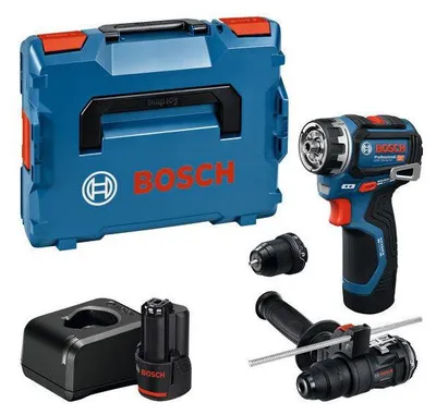 Immagine prodotto di BOSCH PROFESSIONAL Avvitatore a batteria Flexiclick GSR 12V-32 FC  2 batterie GBA 2,0 Ah, + caricabatteria + accessori + valigetta