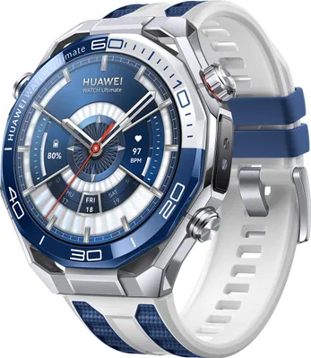 Produktbild von HUAWEI WATCH Ultimate 2 (March-B29),Blue and White Fluoroelast