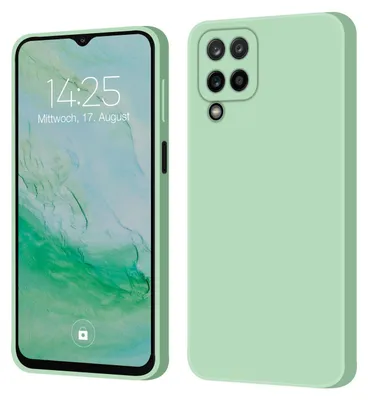 Produktbild von Hülle für Samsung Galaxy A12 Case Cover Bumper Smartphone Softgrip Schutzhülle Farbe: Türkis