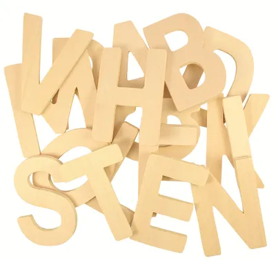 Produktbild von Bigjigs Großbuchstaben-ABC-Zeichenschablonen