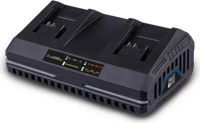 Produktbild von Scheppach Doppelladegerät SDBC2.4A | 2,4 A für Li-Ionen-Akkus | 230 – 240 V | 130 W | geeignet für Scheppach IXES 20-Volt-Serie