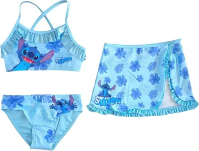 Produktbild von Lilo & Stitch Bikini-Set mit Rock – Leaf Design 6/8 Jahre