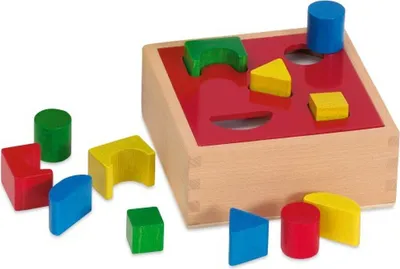 Produktbild von 01152 SMH Steckbox aus Holz mit 15 Steinen