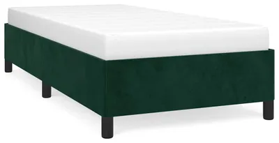 Obrázek produktu pro vidaXL Rám postele bez matrace tmavě zelený 90x200 cm sametový