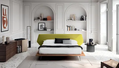 Immagine prodotto di Rivestimento del letto di design letti matrimoniali per hotel matrimonio 180x200cm tessuto per camera da letto
