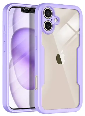 Obrázek produktu pro Techsuit – kryt ColorVerse 360 Series + ochranné sklo pro iPhone 17 – fialový