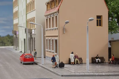 Produktbild von Auhagen Peitschenlampenattrappen 43656