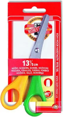 Zdjęcie produktu dla KOH-I-NOOR Left Handed Scissors Nożyczki uniwersalne 13,5 cm Zielony-Żółty Lewa ręka