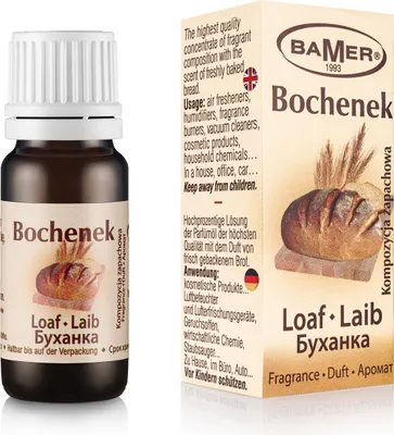 Obrázek produktu pro BAMER | Vonný olej ve skleněné lahvičce 7 ml - Loaf - Vůně do pokoje a aromaterapie - Ideální pro vonné tyčinky, masážní přísady