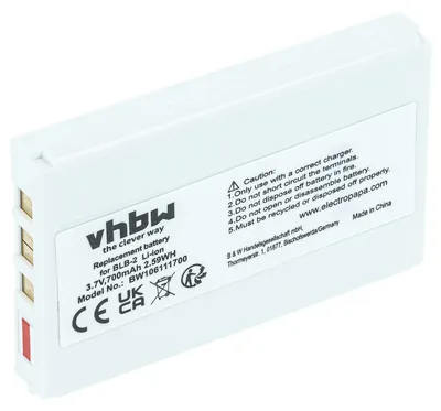 Produktbild von vhbw Akku kompatibel mit Nokia 6500, 8250, 7650, 6590i, 5210, 8270, 7150, 6590, 8210, 6510, 3610 Handy Smartphone Telefon (700 mAh, 3,7 V, Li-Ion)