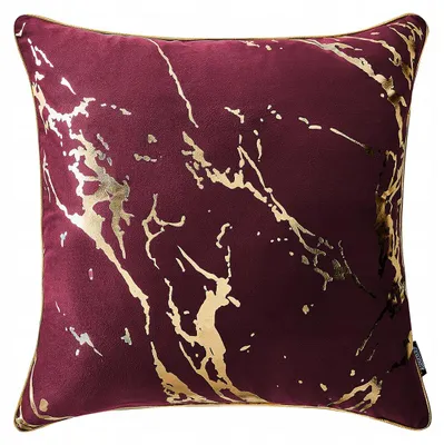 Produktbild von Room99 Lanai Dekokissenbezug Velours 45x45cm Bordeauxrot