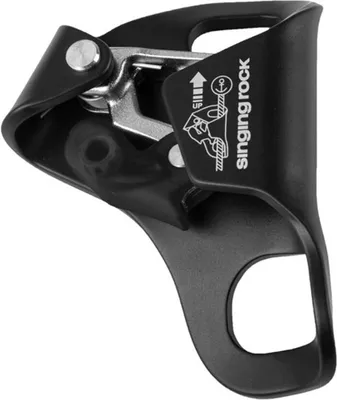 Bruststeigklemme Cam Clean von singing rock; schwarz; für Klettern und Abseilen; mit ergonomischem Design.