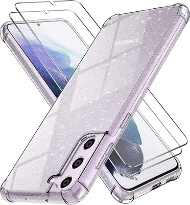 Produktbild von Hülle für Samsung Galaxy S21 FE 5G 2X gehärtetes Glas, glänzend, transparent