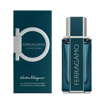 Produktbild von Salvatore Ferragamo Ferragamo Intense Leather, Männer, 50 ml, Leathery Aromatic Salty, ALCOHOL DENAT. (SD ALCOHOL 39-C), PARFUM (FRAGRANCE), AQUA (WATER), ETHYLHEXYL METHOXYCINNAMATE,..., 1 Stück(e)