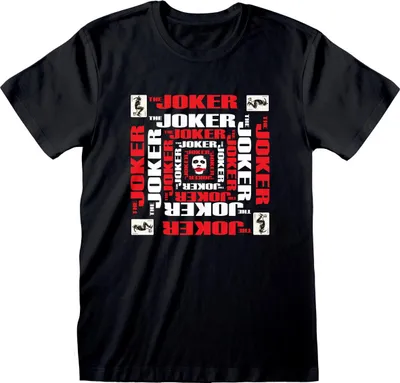 Zdjęcie produktu dla The Dark Knight Joker Square Black S Koszulka