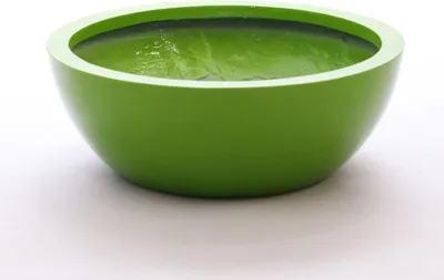 Produktbild von Elegant Einrichten | Pflanzkübel | Fiberglas | rund | D55xH19cm | hochglanz avocado grün