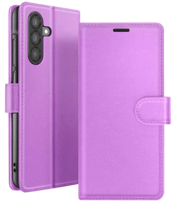 Image de Zanaé, étui-portefeuille avec rabat magnétique et support pour Samsung Galaxy A37, violet