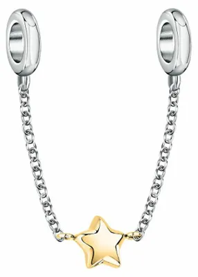 Image de Chaîne de sécurité en acier avec pendentif étoile SCZ1413