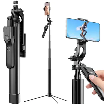 Obrázek produktu pro Selfie tyč s tripodem a Bluetooth ovladačem - LR-40856 - Černá KP40856