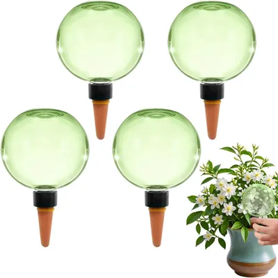 Productafbeelding van Waterbollen voor planten, 500 ml, 4 stuks, automatische waterafgifte voor kamerplanten