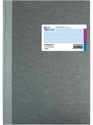Produktbild von Brieftagebuch A4 96 Blatt Deckenband hellblau