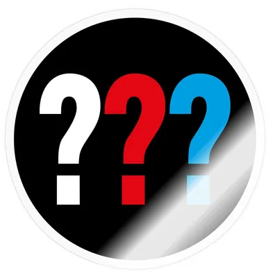 Produktbild von Spreadshirt Die Drei Fragezeichen Logo Sticker Sticker Aufkleber, 10 x 10 cm, Transparent glänzend