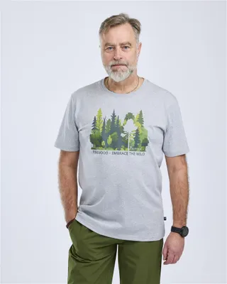 Produktbild von Pinewood 5449 Finnveden Recycled Outdoor T-Shirt L.Grey Melange Forest (463) S