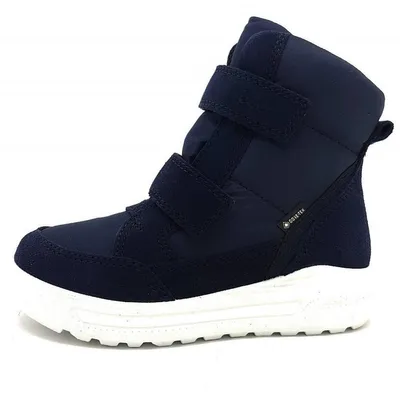 Image de Ecco Urban : chaussures de snowboard pour enfants, bottes pour garçons, fermeture à velcro, couleur bleue, chaussures de loisirs