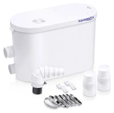 Sanitärpumpe 400 W, 135 L/min, 2 Eingänge, für Dusche & Waschbecken