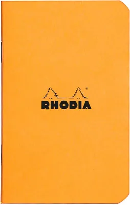 Produktbild von Rhodia 20x Notizheft Rhodia 7,5x12cm 24 Blatt kariert 80g - Orange 119158C