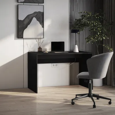 Produktbild von Schreibtisch, Kinderschreibtisch, Bürotisch Computertisch für Büro, Schülerschreibtisch, Kinderzimmer JugendzimmerArbeitszimmer - Cedronella 140 - Schwarz