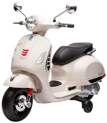 Produktbild von Eco Toys Weißer Elektrischer Vespa-Roller für Kinder von 3-6 Jahren