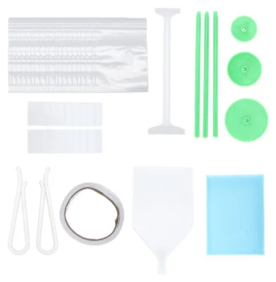 Image de Kit d'outils de peinture à strass en plastique pour débutants – Bricolage, accessoires de broderie