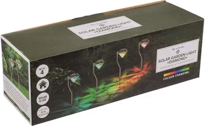 Produktbild von Solar Gartenstecker 4 teilig Set Diamond