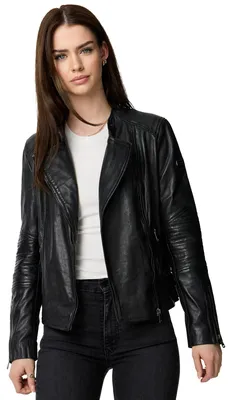 Produktbild von Tazzio Damen Lederjacke F523 (Schwarz, M)