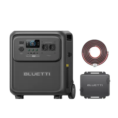 Immagine prodotto di BLUETTI Elite 400: stazione di ricarica portatile con caricabatterie da 1.560 W con alternatore, 7,5 ore per una ricarica completa tramite auto, batteria da 3.840 Wh per attività all'aperto e camper