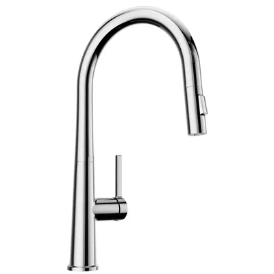 Image de Robinet de cuisine, douchette extractible, bec pivotant à 360°, chrome, G3/8