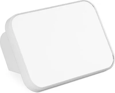 Image de Rasoir à miroir, pratique pour les déplacements, en plastique et verre, blanc