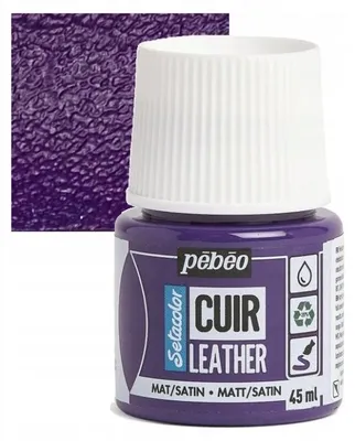 Produktbild von Pebeo Setacolor Leather Lederfarbe 45ml Violett