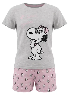 Produktbild von Peanuts Snoopy Kinder Mädchen Pyjama Schlafanzug Gr. 92-128 - 110 116, 110/116