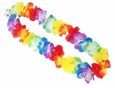 Produktbild von GoDan Hawaii Blumenkette für Mädchen, bunt, lang