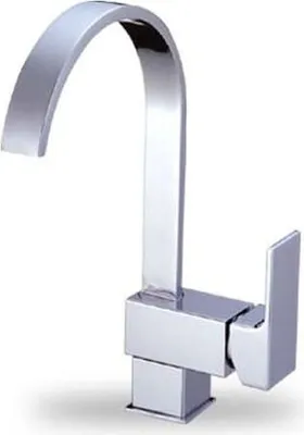 Produktbild von Spültischarmatur Küche silber schwenkbar | Wasserhahn Spültisch | Mischbatterie Armatur Spüle | Einhand Küchenarmatur | Einhandmischer Küchenspüle