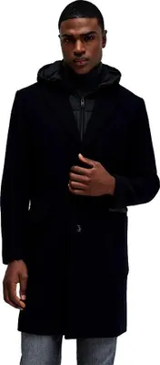Immagine prodotto di Salsa Jeans 21010235 Regular Fit Cappotto Blu, Nero L Uomo Blu, Nero L