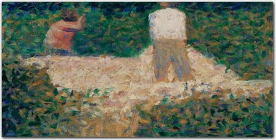 Produktbild von Coloray Bild aus Leinwand 120x60 Leinwand Dekoration - Zwei Steinklopfer Seurat