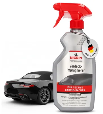 Produktbild von NIGRIN Verdeck Imprägnierer, 500 ml Sprühflasche, wasser- und schmutzabweisend,