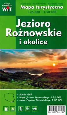 Image de Lac Rożnowskie et ses environs 1:25 000 / 1:50 000. Carte touristique. WiT